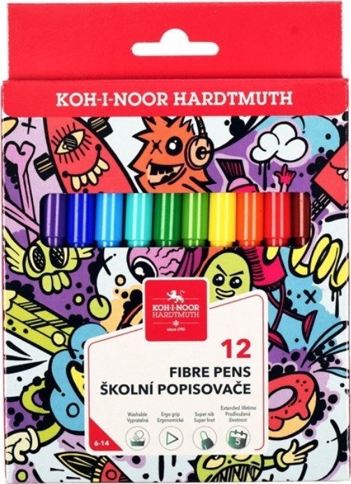 

Фломастеры Koh-i-Noor Hardtmuth 771002AB23KS (12 шт)