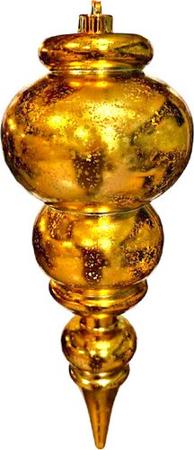 Елочная игрушка GreenTerra Сосулька 35см 202509 (золото)