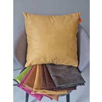 Чехол на подушку Matex Alcantara 38-177 (горчичный)