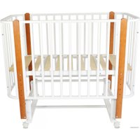 Классическая детская кроватка СКВ-Компани 394001-6 (белый/бук)