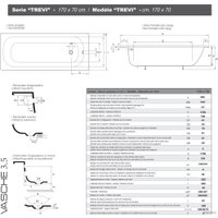 Ванна Smavit Trevi Titanium 170x70 (без ножек)