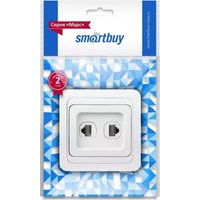 Розетка компьютерная SmartBuy SBE-02w-S1-RJPH