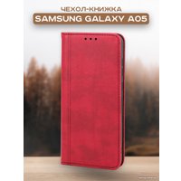 Чехол для телефона Case Book для Galaxy A05 (темно-красный)