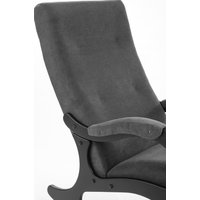 Кресло-качалка Mio Tesoro Бастион-32 (велюр графит/черный)