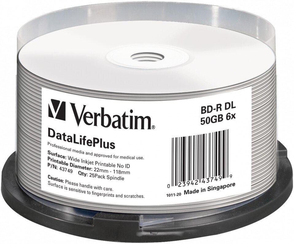 

BD-R диск Verbatim 50Gb 6x 43749 (25 шт.)