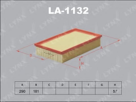 

Воздушный фильтр LynxAuto LA1132