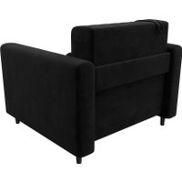 Кресло-кровать Лига диванов Лига-070 132561 (велюр Seven 35 черный)