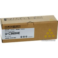 Картридж Ricoh SP C360HE 408187 (желтый)