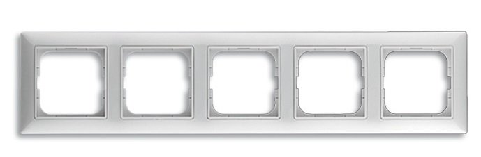 

Рамка ABB Basic 55 1725-0-1483 (альпийский белый)