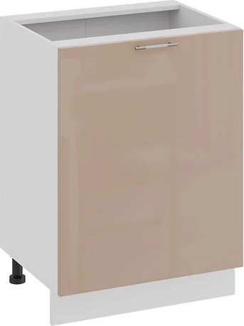 

Шкаф напольный Трия Весна 1Н6 с одной дверью (белый/кофе с молоком)