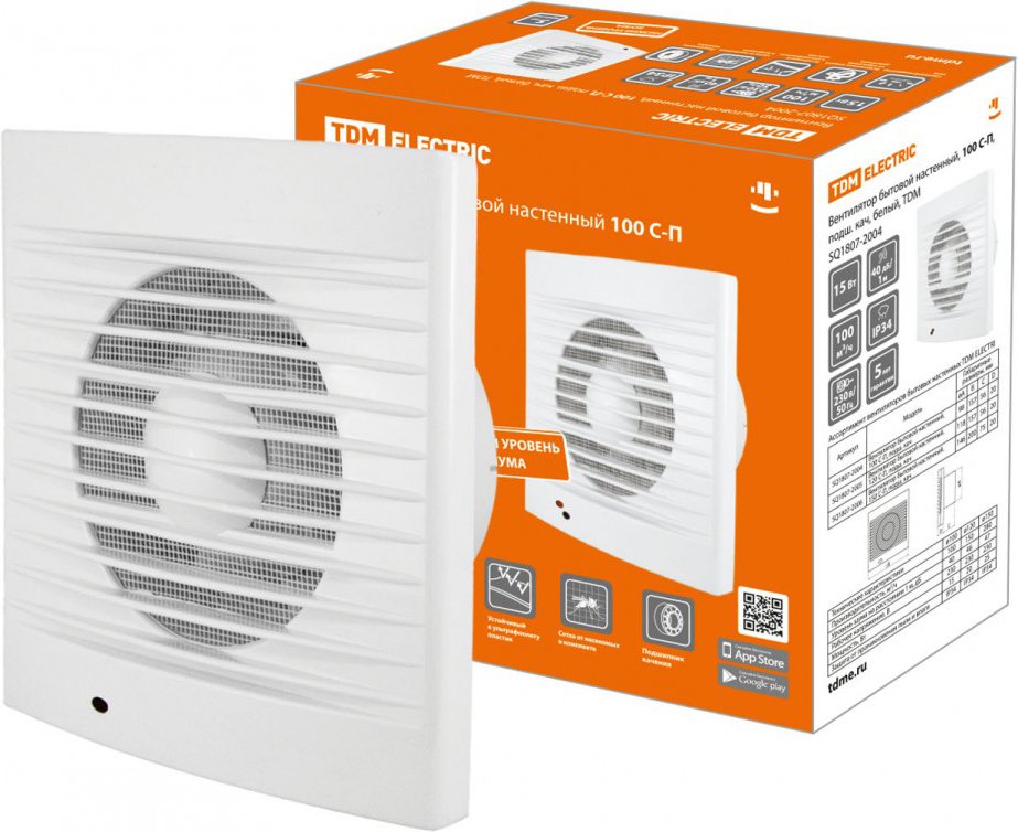 

Осевой вентилятор TDM Electric 100 С-П SQ1807-2004