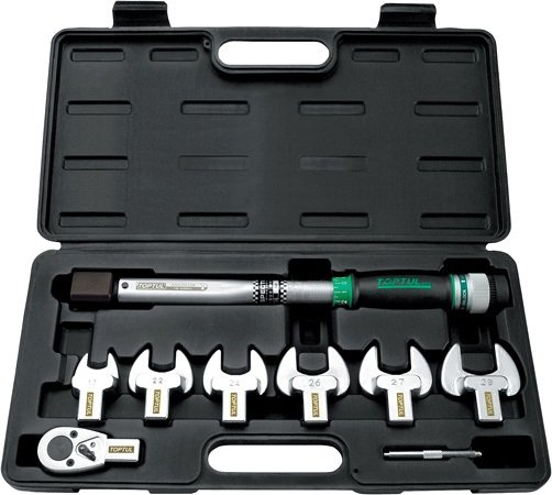 

Динамометрический ключ с набором Toptul 1/2" 10-80 Нм GAAI0801