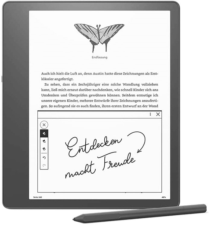 

Электронная книга Amazon Kindle Scribe 2022 64GB Premium Pen (черный)