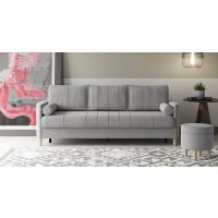 Диван Нижегородмебель Лора ТД 328 (ультра дав серебристый серый)