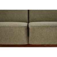 Диван Halmar Milano 3S tap. Castel 39 (оливковый/орех)