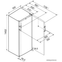 Однокамерный холодильник Liebherr Kel 2834 Comfort