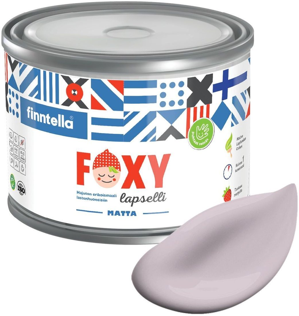 

Краска Finntella Foxy Lapselli Matte Tytto F-50-1-1-FL245 0.9 л (розовый)