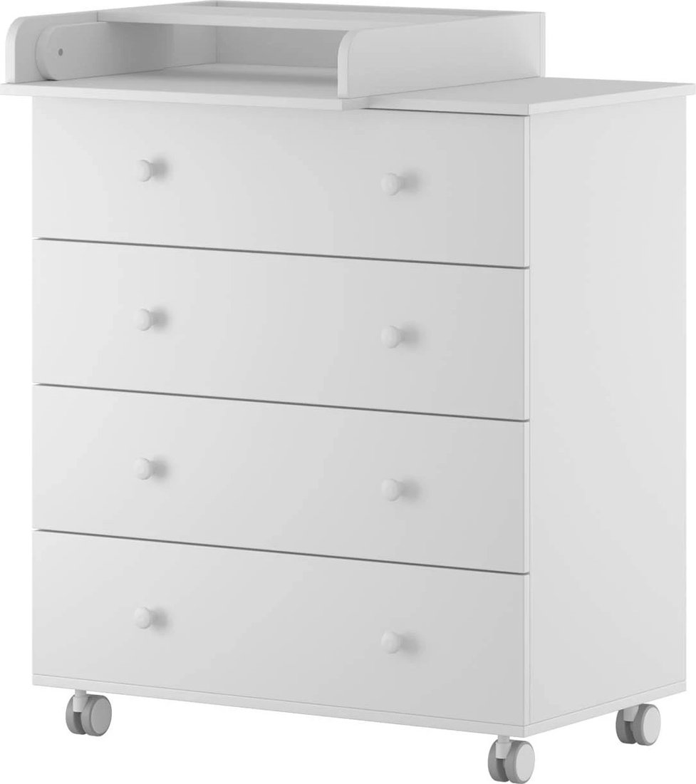 

Детский комод Incanto Nova 800/4 с органайзером (белый)