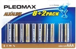 

Батарейка Pleomax LR03 BL-8+2 10 шт