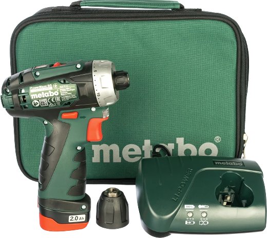 

Дрель-шуруповерт Metabo PowerMaxx BS 600079500 (с 1-м АКБ и сумкой)