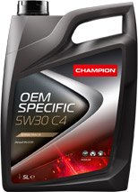 

Моторное масло Champion OEM Specific C4 5W-30 5л