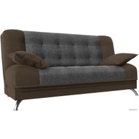 Диван Лига диванов Анна 110690 (рогожка, серый/коричневый)