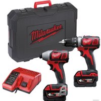  Milwaukee M18 BPP2D-402C 4933447126 (шуруповерт, винтоверт, 2 АКБ, кейс)