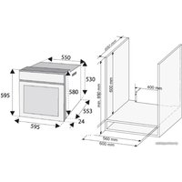 Электрический духовой шкаф Ginzzu HOE-255