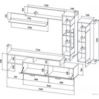 Горка Интерлиния Neo-7 без подсветки (белый/пепел)