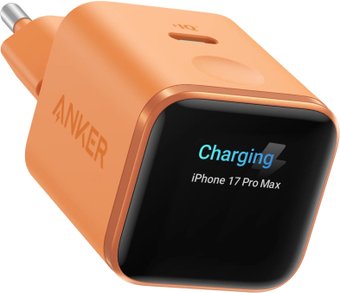 Сетевое зарядное Anker Nano Charger A121D 45W Smart Display (оранжевый)