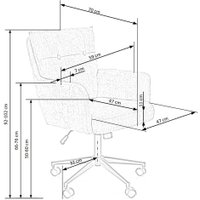 Офисное кресло Halmar Flores (темно-бежевый/черный)