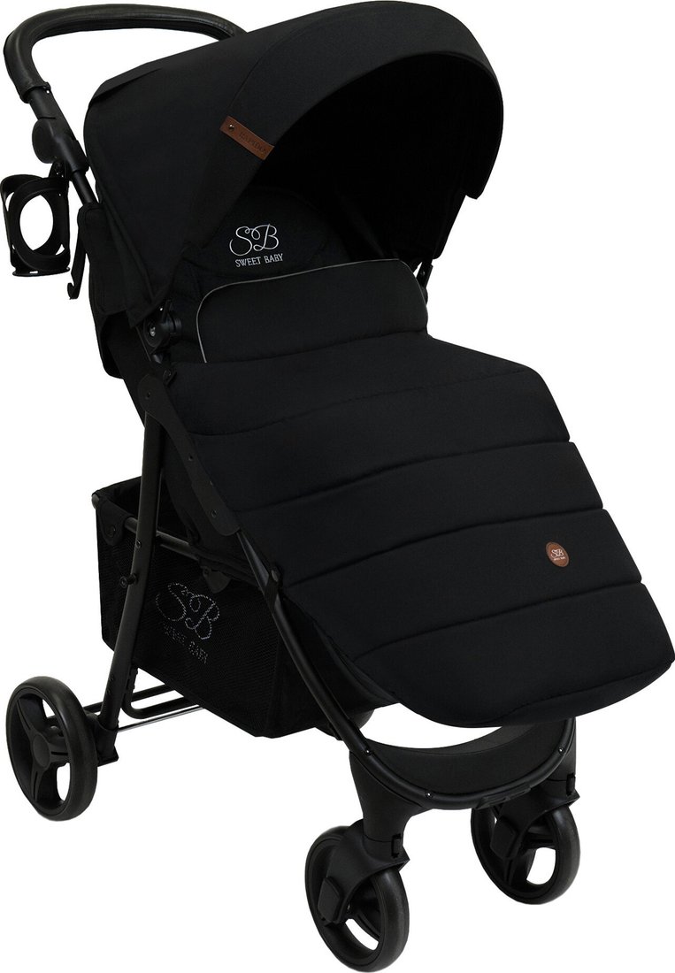 Коляска прогулочная «книга» Sweet Baby Rapido (black)