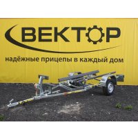 Одноосный прицеп Вектор ЛАВ 81015ВС ложементы (L-5020)