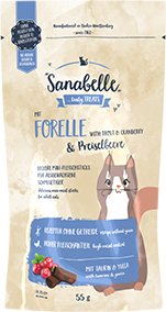 

Лакомство для кошек Bosch Sanabelle Trout & Cranberry Sticks (Форель с Клюквой) 55 г