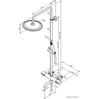 Душевая система  Damixa Scandinavian Pure 936810000
