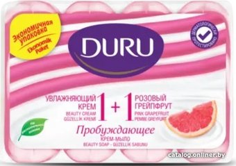 Duru Набор мыла 1+1 Увлажняющий крем и розовый грейпфрут 4x80 г