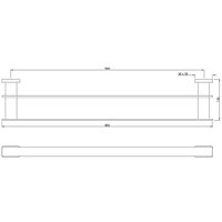 Держатель для полотенца Artize Quadra QUA-CHR-61713