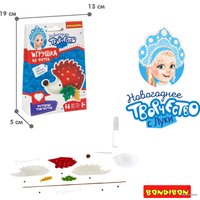Набор для создания поделок/игрушек Bondibon Елочные игрушки из фетра своими руками. Ежик ВВ3086