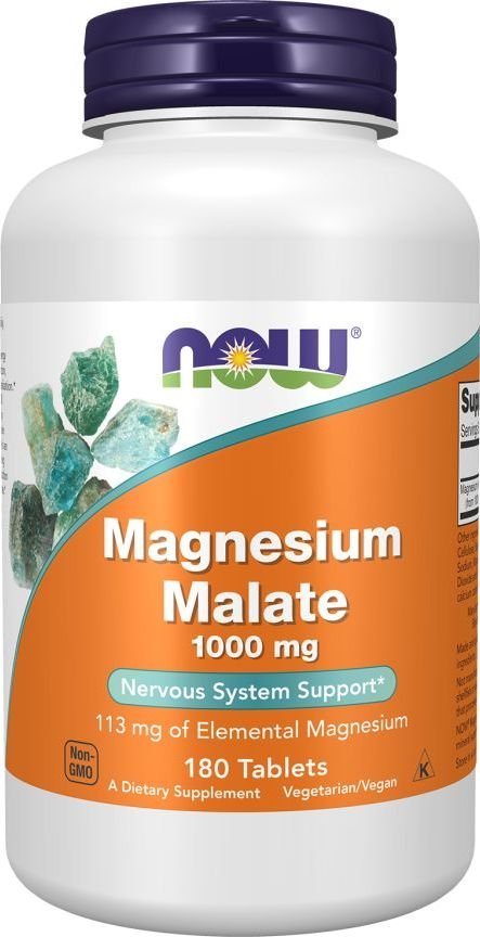 

БАД Now Foods Magnesium Malate 1000 мг (180 таблеток)