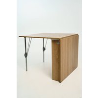 Стол-книга Stoloff Мечта 1600x850 (дуб сонома, опоры складные, углы прямые с роликами и ручками)