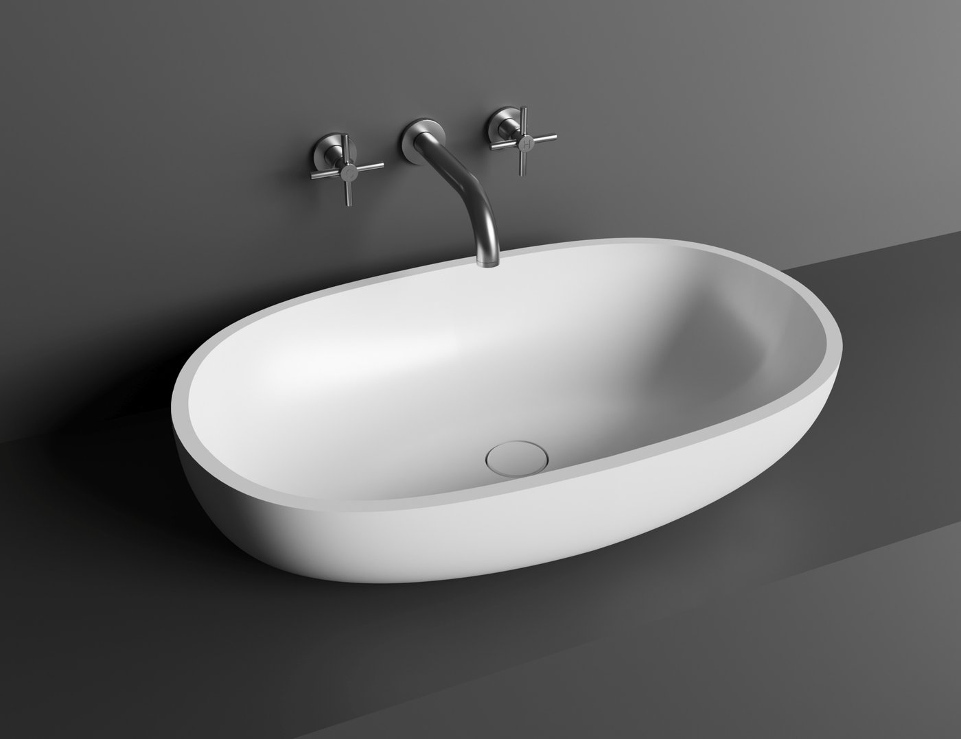 

Умывальник Umy Home ORA 64x38.5 U-Solid (черный матовый)