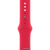 Умные часы Apple Watch Series 8 45 мм (алюминиевый корпус, полуночный/красный, спортивные силиконовые ремешки S/M + M/L)