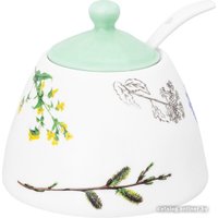 Сахарница Elan Gallery Ботанический атлас с ложкой 540797