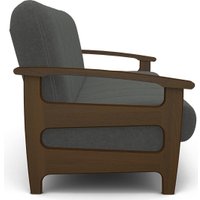 Диван Элегия Омега (Cortex Grafit, лак орех)