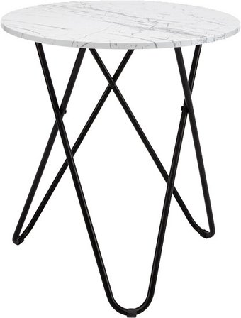 Журнальный столик AMI ST-132 (белый мрамор)