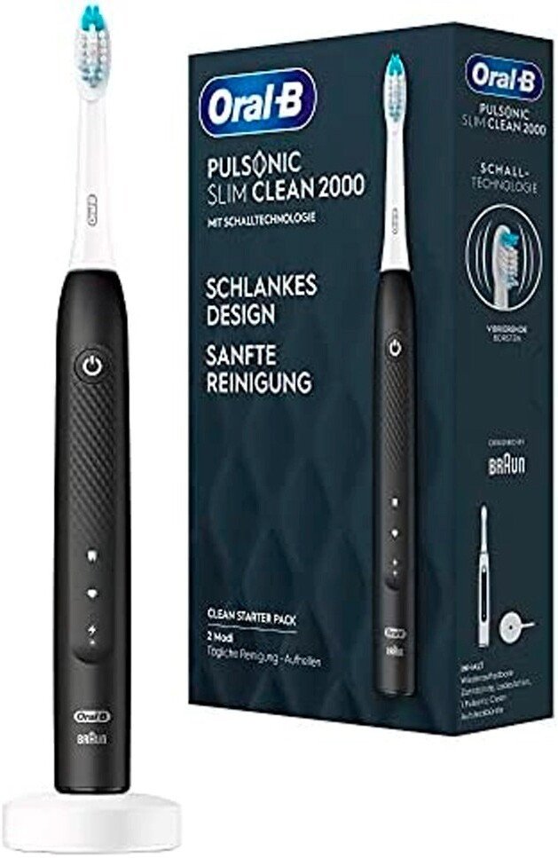 Электрическая зубная щетка Oral-B Pulsonic Slim Clean 2000 (черный)