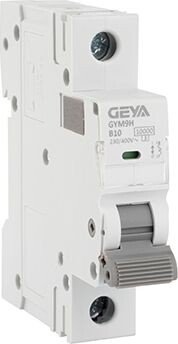 

Выключатель автоматический GEYA GYM9H-1P-10B 1P 10A B 10kA 1M GYM9H1P10B