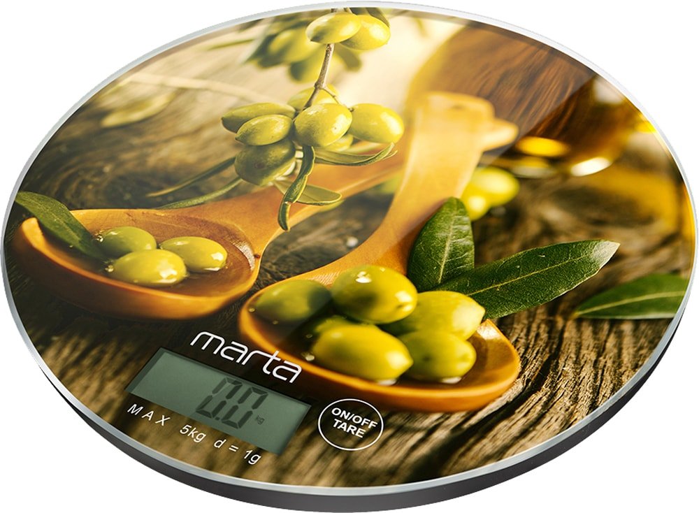 

Кухонные весы Marta MT-1640 (олива)