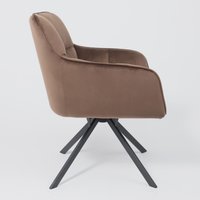 Интерьерное кресло AksHome Virginia (шоколадный HCJ-10/черный)