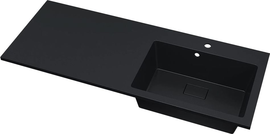 Умывальник Uperwood Cosmos Quartz 120 см правая-крыло слева (уголь)